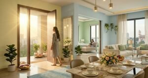 4 BHK flat in a gated community